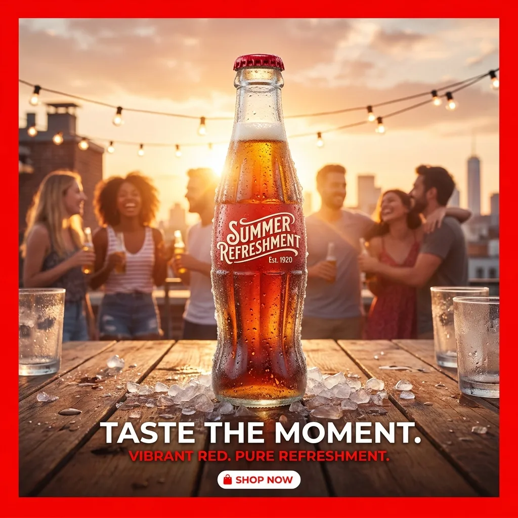 Coca-Cola — concept ad de portafolio, 1:1